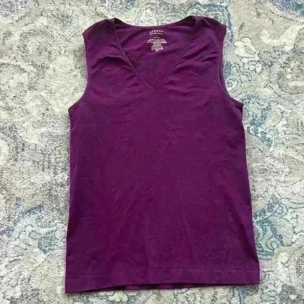Women's Seamless Tank Plum Size L